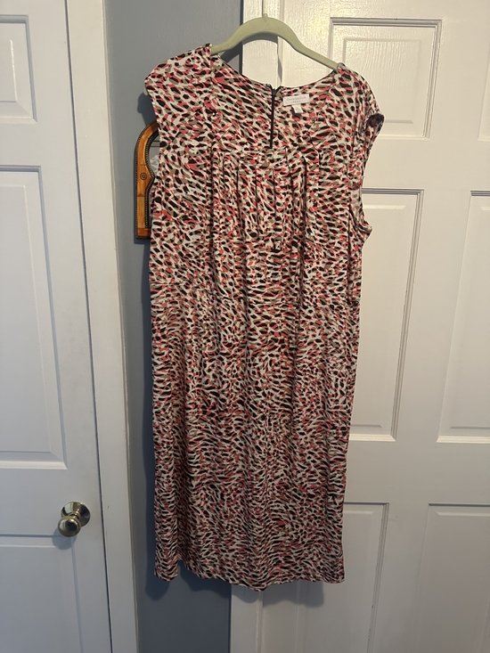 Charter Club Dresses & Skirts - Charter Club Sleeveless Printed Maxi Dress in White, Pink & Brown 18W